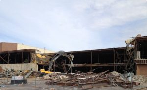 800,000 sq. ft. shopping mall was demolished to make room for the new outdoor Richardson Square shopping center.